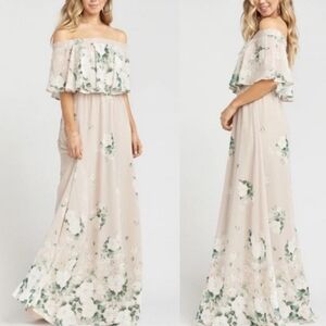 *🆕 Show Me Your MuMu Hacienda Maxi Dress, Off or On The Shoulder Size Large NEW